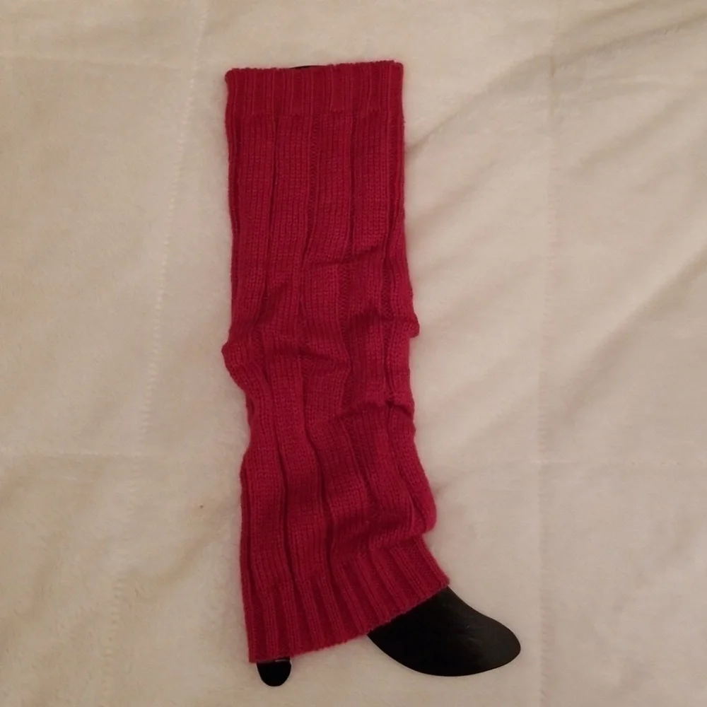 Pink legwarmers NWT